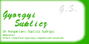 gyorgyi suplicz business card